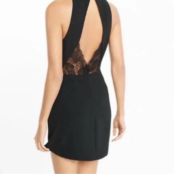 Express Black Sleeveless cocktail Dress - lace back - Picture 2 of 7
